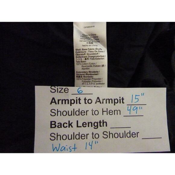 NWT Madewell Embroidered Tank Midi Dress in Poplin Black Eyelent 6 - Picture 8 of 9